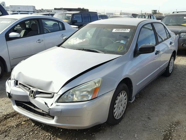 1HGCM56193A041497 - 2003 HONDA ACCORD DX SILVER photo 2