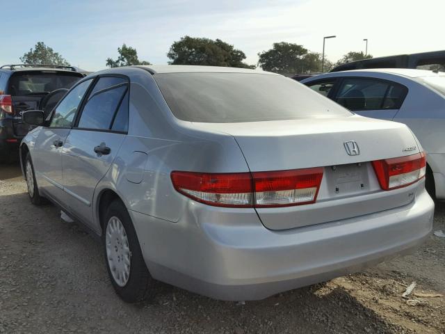 1HGCM56193A041497 - 2003 HONDA ACCORD DX SILVER photo 3