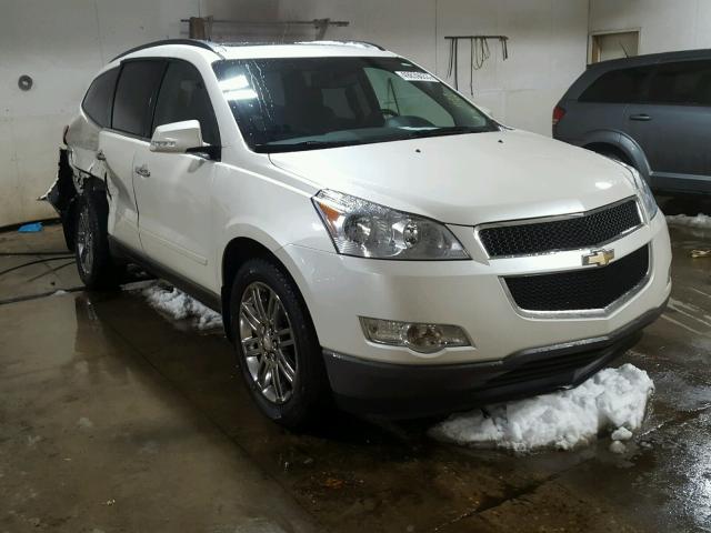 1GNKVJED4CJ390795 - 2012 CHEVROLET TRAVERSE L WHITE photo 1