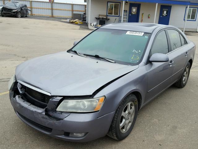 5NPEU46F06H020676 - 2006 HYUNDAI SONATA GLS SILVER photo 2