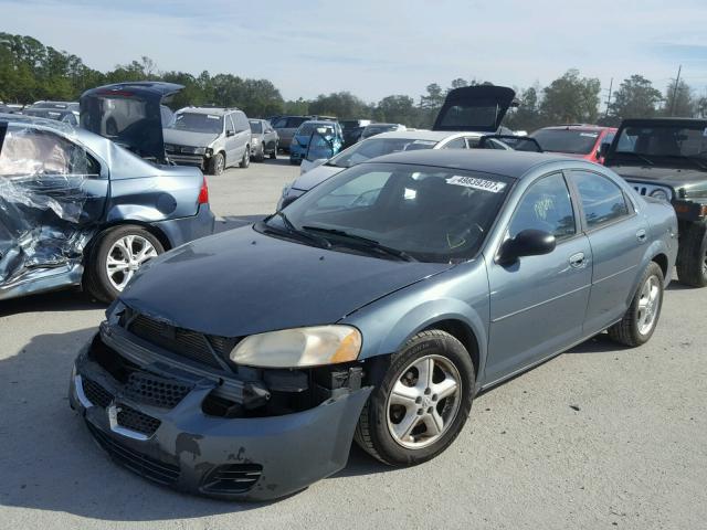 1B3EL46R96N137428 - 2006 DODGE STRATUS SX BLUE photo 2