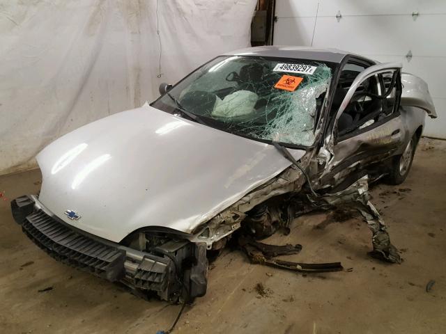 1G1JC124527198708 - 2002 CHEVROLET CAVALIER SILVER photo 2