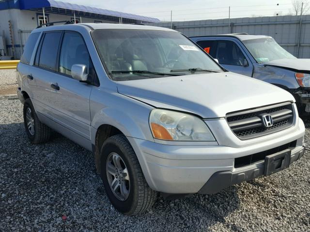 2HKYF18613H546118 - 2003 HONDA PILOT EXL SILVER photo 1