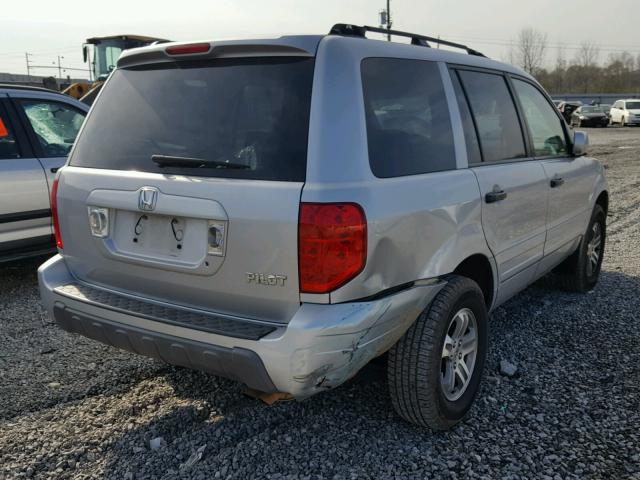 2HKYF18613H546118 - 2003 HONDA PILOT EXL SILVER photo 4