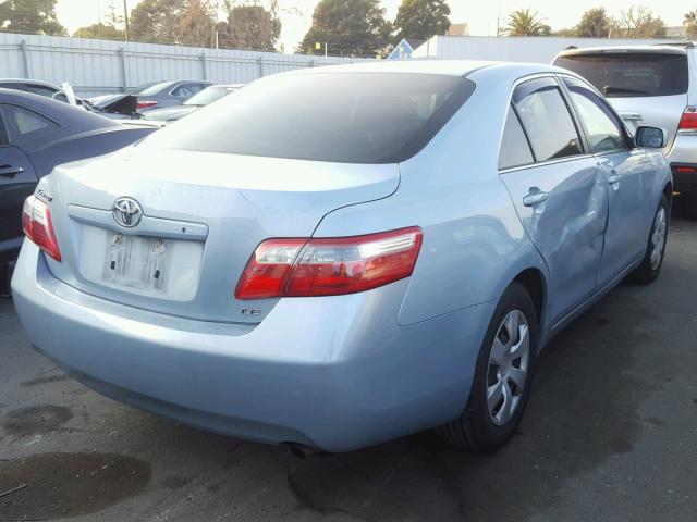 4T1BE46K07U708905 - 2007 TOYOTA CAMRY NEW BLUE photo 4