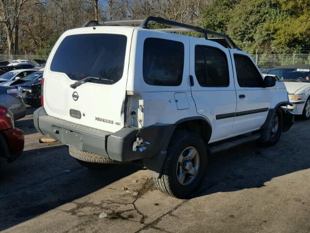 5N1ED28T22C600293 - 2002 NISSAN XTERRA XE WHITE photo 4