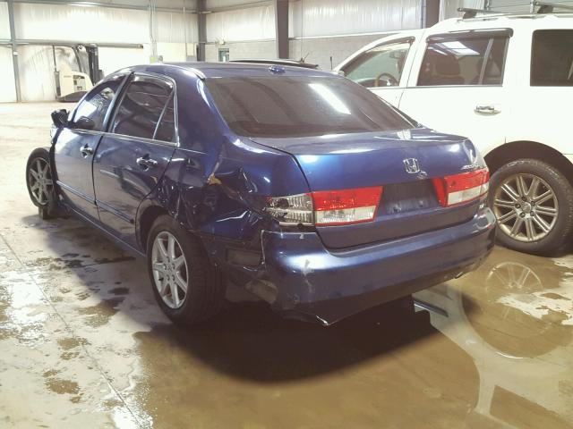 1HGCM66514A063004 - 2004 HONDA ACCORD EX BLUE photo 3