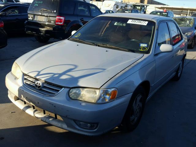 1NXBR12E61Z550791 - 2001 TOYOTA COROLLA CE BEIGE photo 2