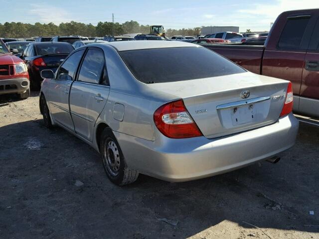 4T1BE32K12U116079 - 2002 TOYOTA CAMRY LE SILVER photo 3