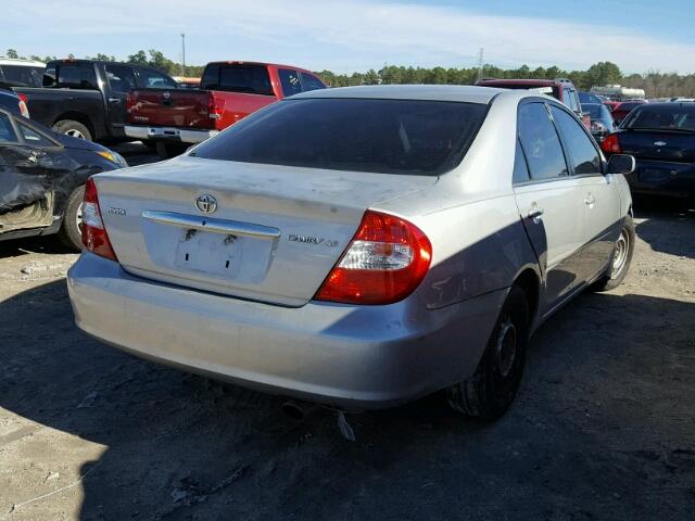 4T1BE32K12U116079 - 2002 TOYOTA CAMRY LE SILVER photo 4