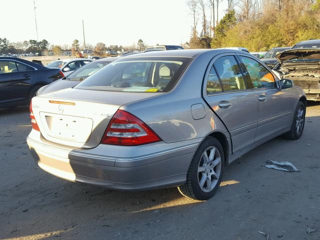 WDBRF92HX7F903565 - 2007 MERCEDES-BENZ C 280 4MAT BEIGE photo 4