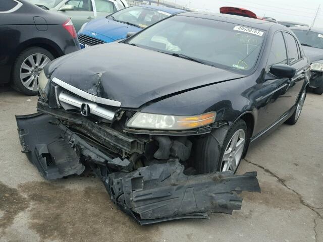 19UUA66204A045578 - 2004 ACURA TL BLACK photo 2