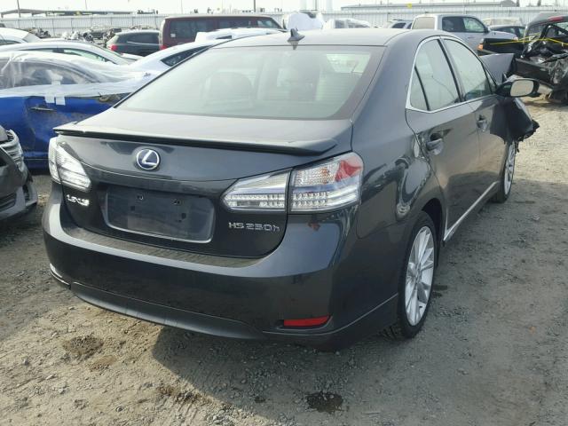 JTHBB1BA1A2036573 - 2010 LEXUS HS 250H GRAY photo 4