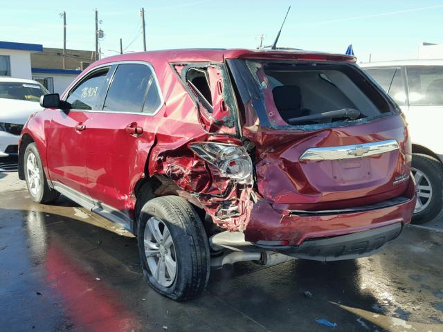 2CNALBEW3A6383764 - 2010 CHEVROLET EQUINOX LS MAROON photo 3