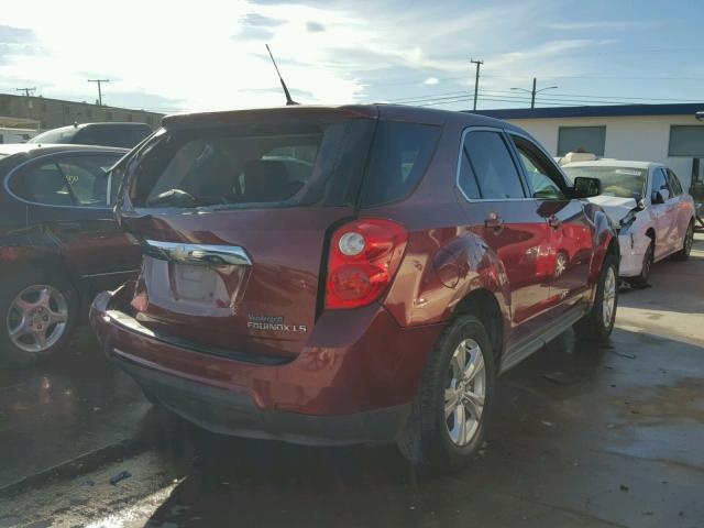 2CNALBEW3A6383764 - 2010 CHEVROLET EQUINOX LS MAROON photo 4