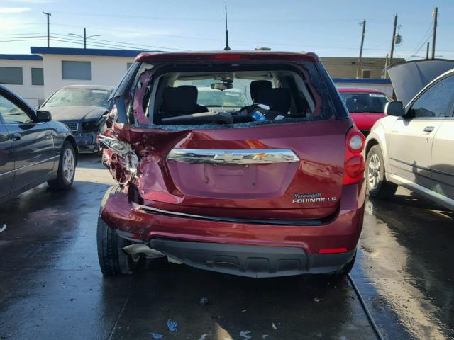 2CNALBEW3A6383764 - 2010 CHEVROLET EQUINOX LS MAROON photo 9