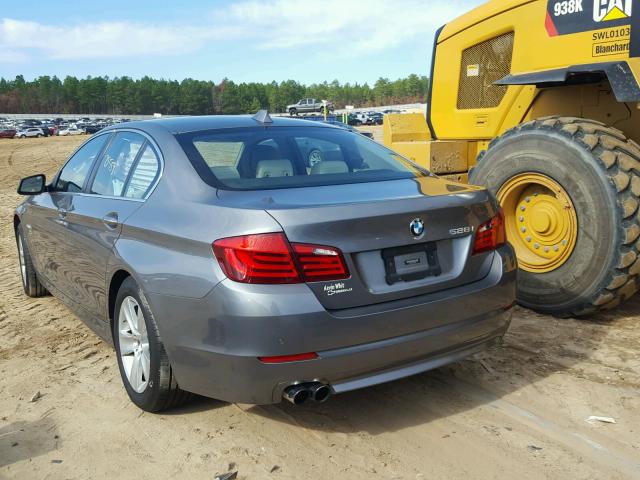 WBAXG5C52CDW66432 - 2012 BMW 528 I GRAY photo 3