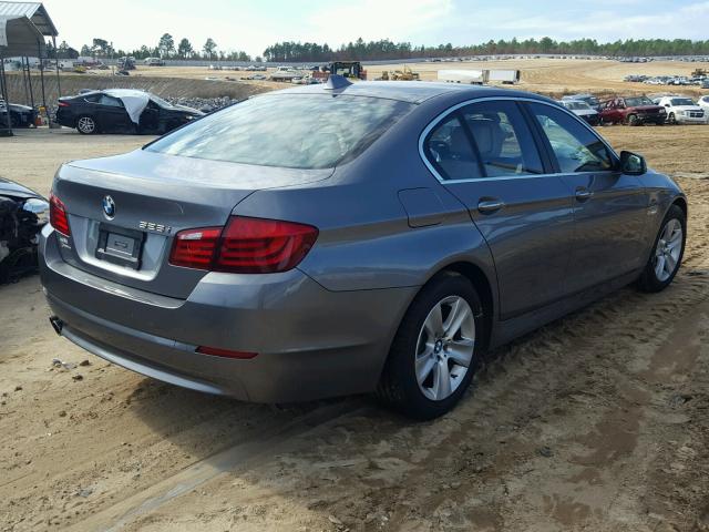 WBAXG5C52CDW66432 - 2012 BMW 528 I GRAY photo 4