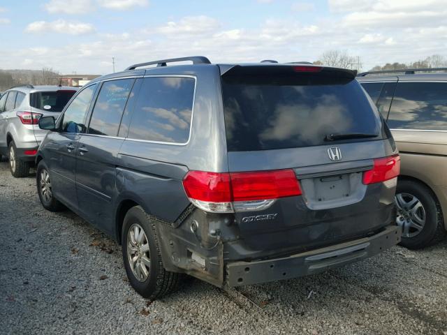 5FNRL3H79AB023684 - 2010 HONDA ODYSSEY EX GRAY photo 3