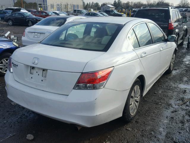 1HGCP26349A041164 - 2009 HONDA ACCORD LX WHITE photo 4