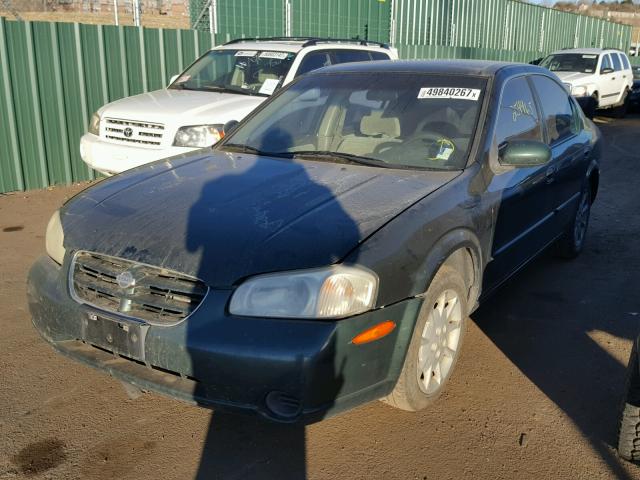 JN1CA31D2YT753734 - 2000 NISSAN MAXIMA GLE GREEN photo 2