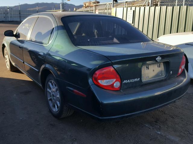 JN1CA31D2YT753734 - 2000 NISSAN MAXIMA GLE GREEN photo 3