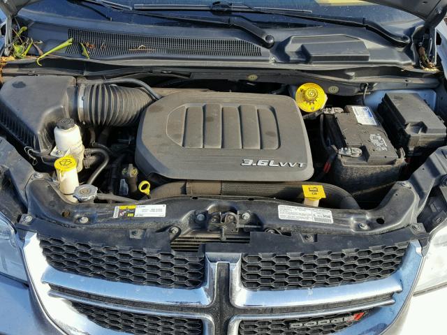 2C4RDGBGXDR788294 - 2013 DODGE GRAND CARA SILVER photo 7