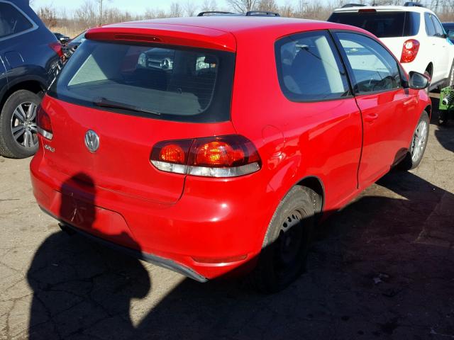 WVWAA7AJ3AW094438 - 2010 VOLKSWAGEN GOLF 红色 照片 4