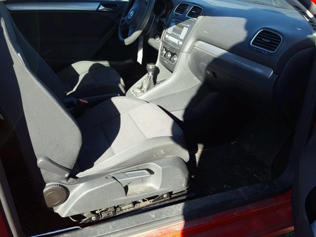 WVWAA7AJ3AW094438 - 2010 VOLKSWAGEN GOLF 红色 照片 5