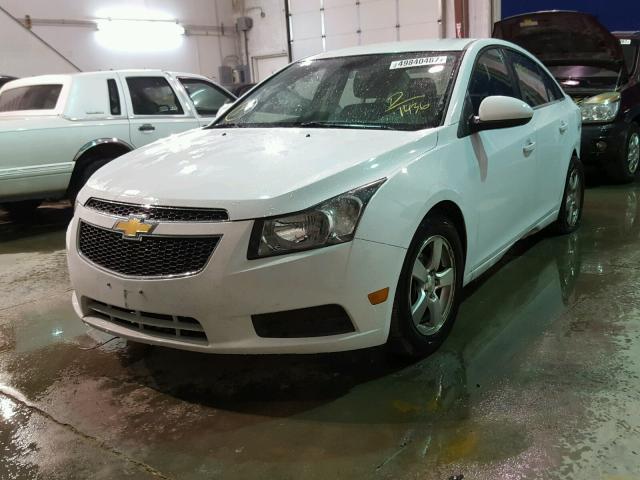 1G1PC5SB0D7201436 - 2013 CHEVROLET CRUZE LT WHITE photo 2