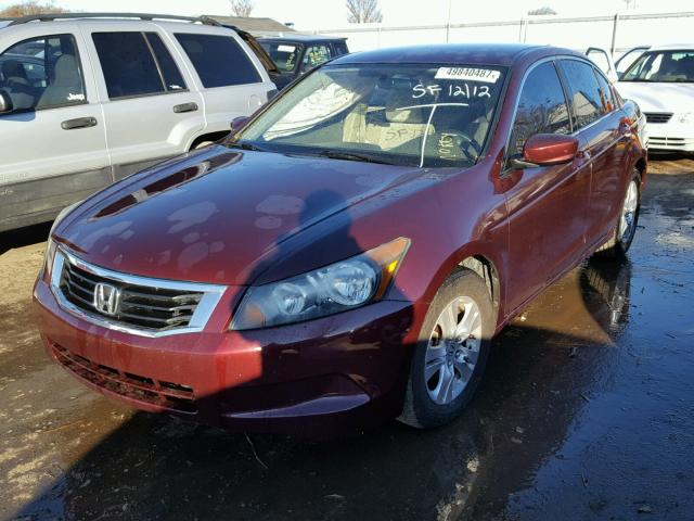 1HGCP26488A097504 - 2008 HONDA ACCORD LXP BURGUNDY photo 2