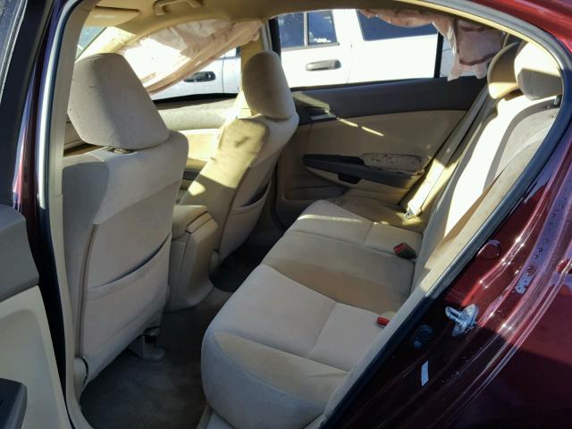 1HGCP26488A097504 - 2008 HONDA ACCORD LXP BURGUNDY photo 6