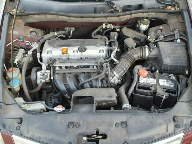 1HGCP26488A097504 - 2008 HONDA ACCORD LXP BURGUNDY photo 7