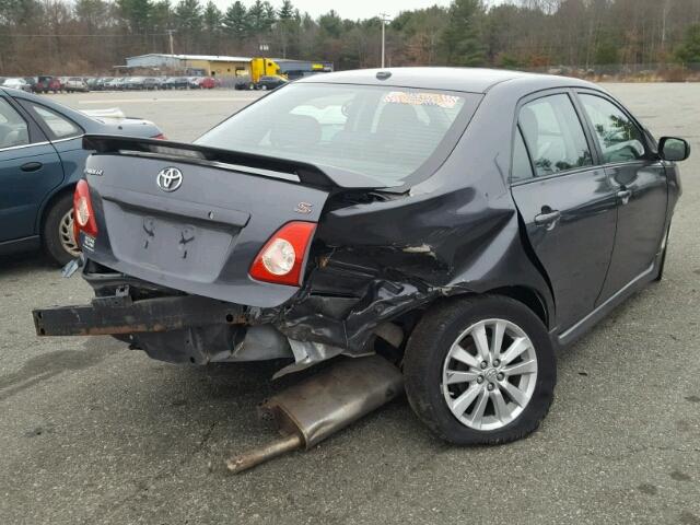 1NXBU40E19Z080264 - 2009 TOYOTA COROLLA BA GRAY photo 4