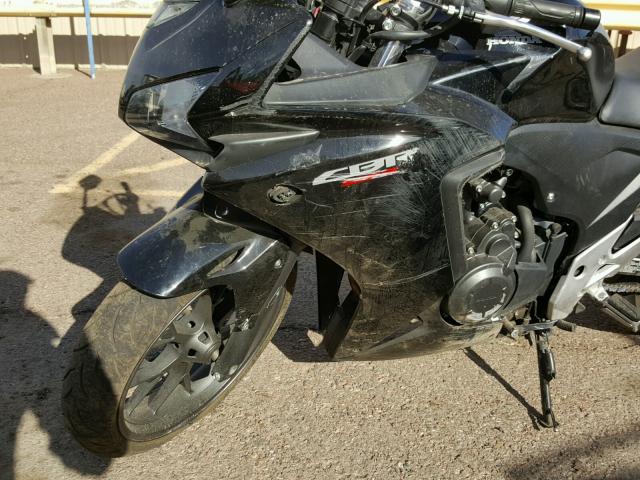 MLHPC4465E5102378 - 2014 HONDA CBR500 R BLACK photo 9