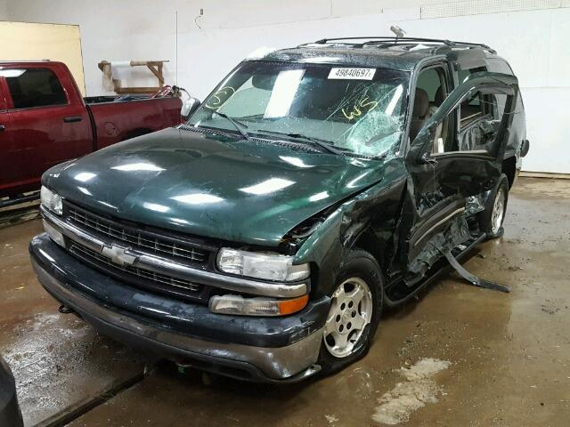 1GNEK13T41J144276 - 2001 CHEVROLET TAHOE K150 GREEN photo 2