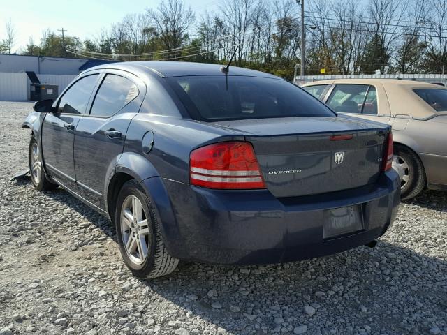 1B3LC56K08N268556 - 2008 DODGE AVENGER SX BLUE photo 3