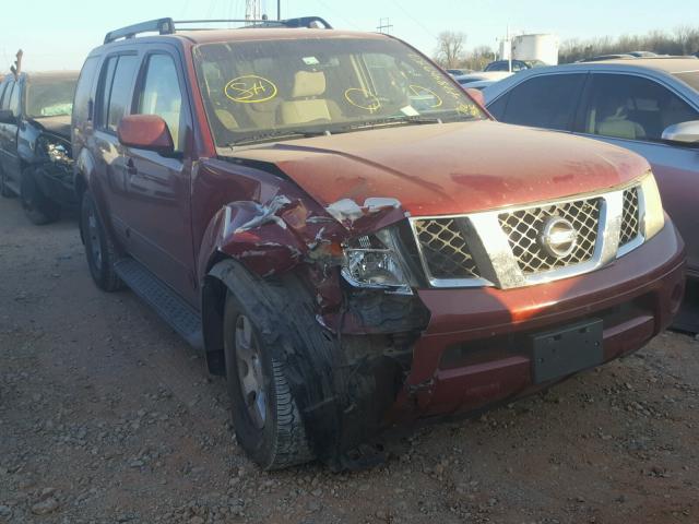 5N1AR18U95C762848 - 2005 NISSAN PATHFINDER RED photo 1