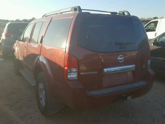 5N1AR18U95C762848 - 2005 NISSAN PATHFINDER RED photo 3