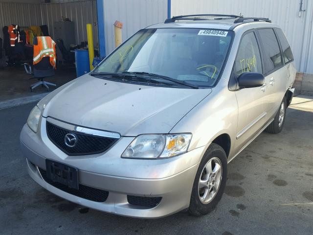 JM3LW28A220302789 - 2002 MAZDA MPV WAGON BEIGE photo 2