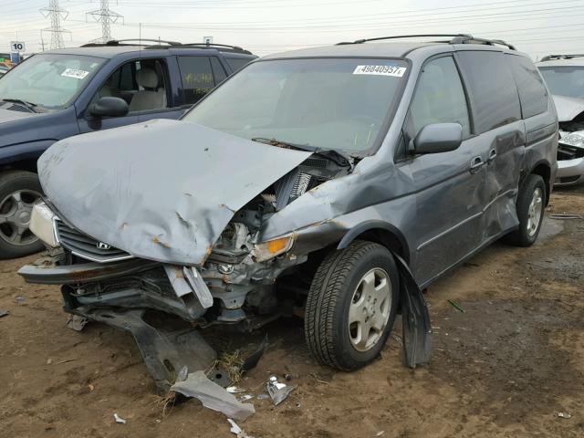 2HKRL1866YH608360 - 2000 HONDA ODYSSEY EX GRAY photo 2