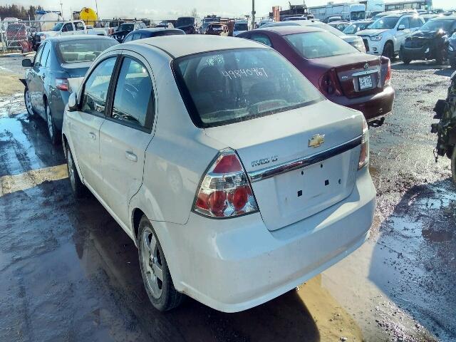 KL1TG56688B170003 - 2008 CHEVROLET AVEO LT WHITE photo 3