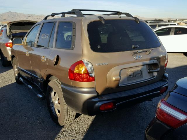 KM8SC13D63U538196 - 2003 HYUNDAI SANTA FE G TAN photo 3