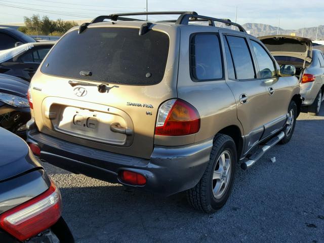 KM8SC13D63U538196 - 2003 HYUNDAI SANTA FE G TAN photo 4