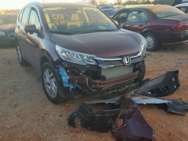 2HKRM3H7XFH540708 - 2015 HONDA CR-V EXL MAROON photo 1