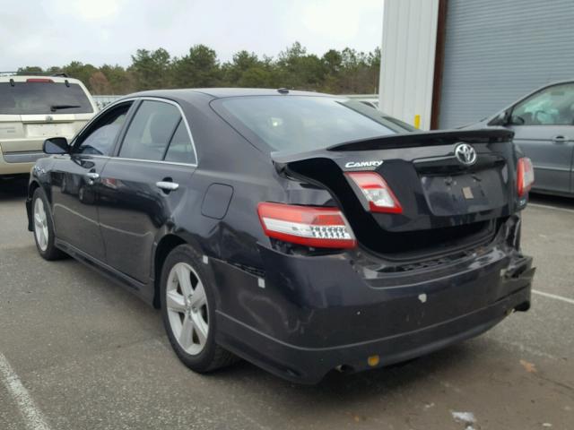 4T1BF3EK6AU031908 - 2010 TOYOTA CAMRY BASE BLACK photo 3