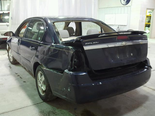 1G1ZT54845F243657 - 2005 CHEVROLET MALIBU LS BLUE photo 3