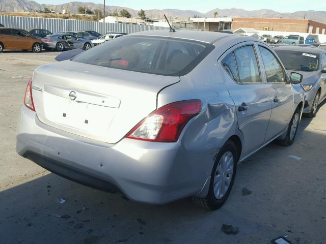 3N1CN7AP4GL816938 - 2016 NISSAN VERSA S SILVER photo 4