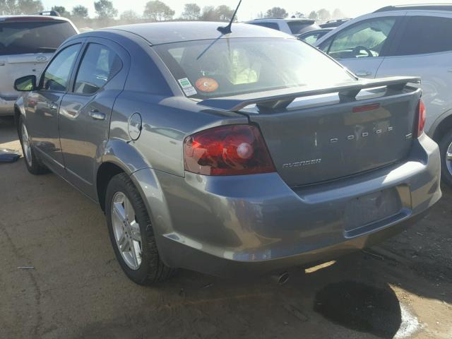 1C3CDZCG6DN687318 - 2013 DODGE AVENGER SX GRAY photo 3