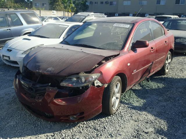 JM1BK123361538758 - 2006 MAZDA 3 S RED photo 2